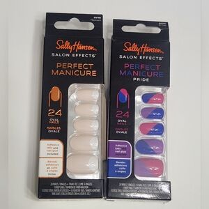 Sally Hansen Salon Effects Perfect Manicure Press-On Nails - Nude & Pink/Purple